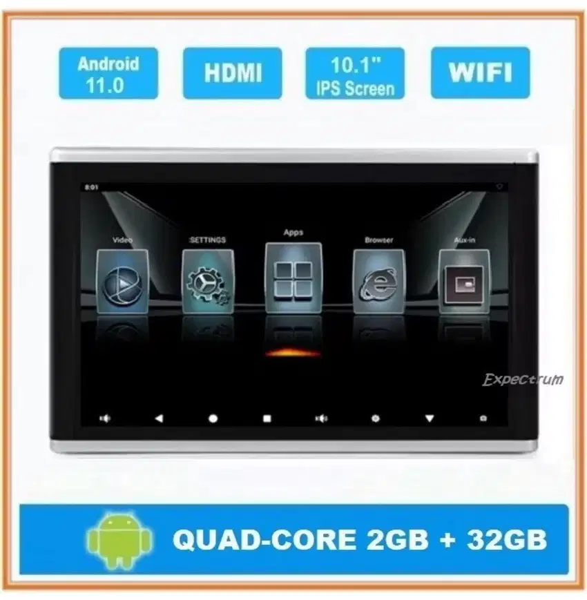 Headrest Tab Android 10.1 Ram 2gb | Memory 32gb
