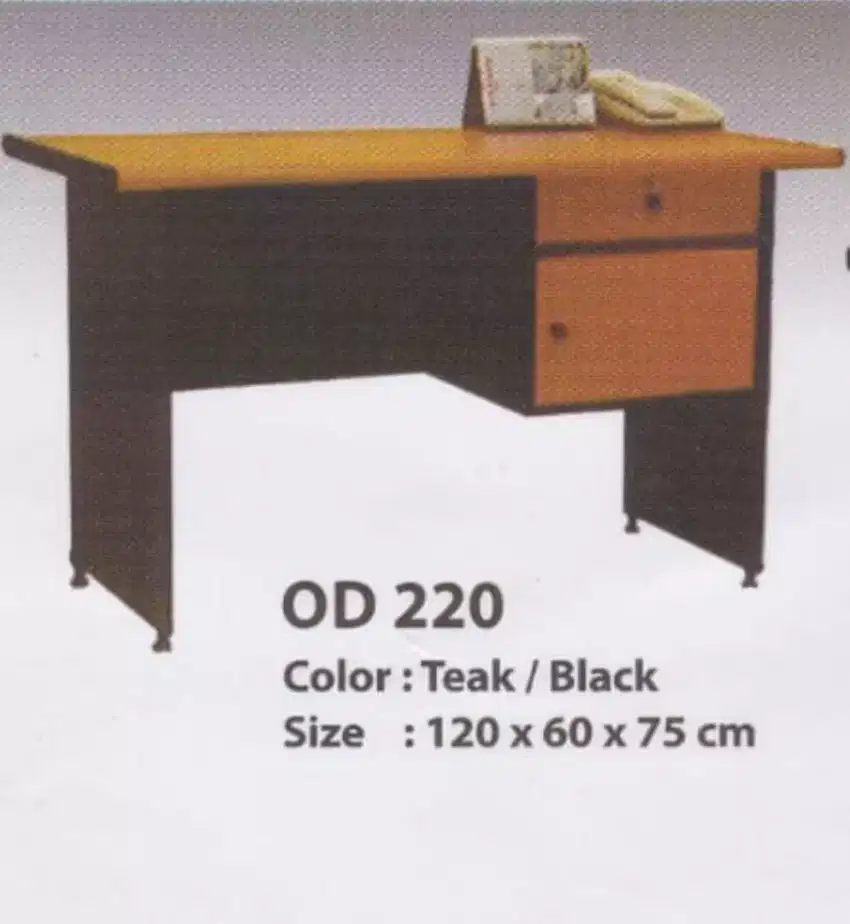 MEJA KANTOR SAGA TIPE OD 220 (1 BIRO), HARGA TERMURAH DAN GOOD QUALITY