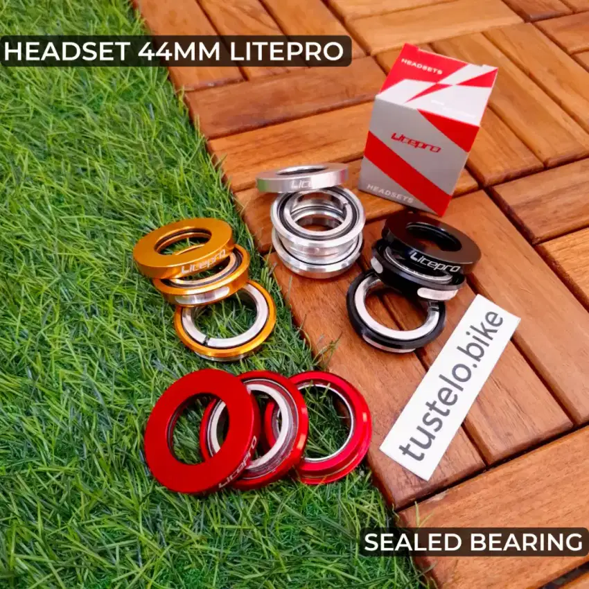 Headset Litepro 44mm Sealed Bearing Sepeda Lipat Seli Folding Bike
