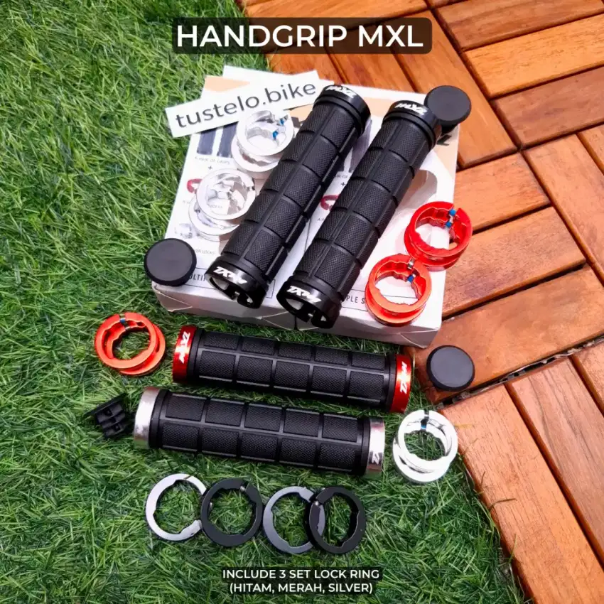 Handgrip MXL Include 3 Pasang Lock Ring Grip Sepeda MTB Seli Commuter