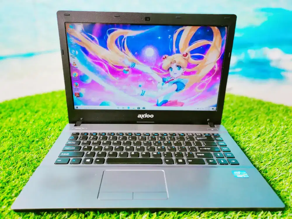 LAPTOP AXIOO NEON i7 8GB SSD128GB & HDD 500GB DESIGN CODING KENCENG
