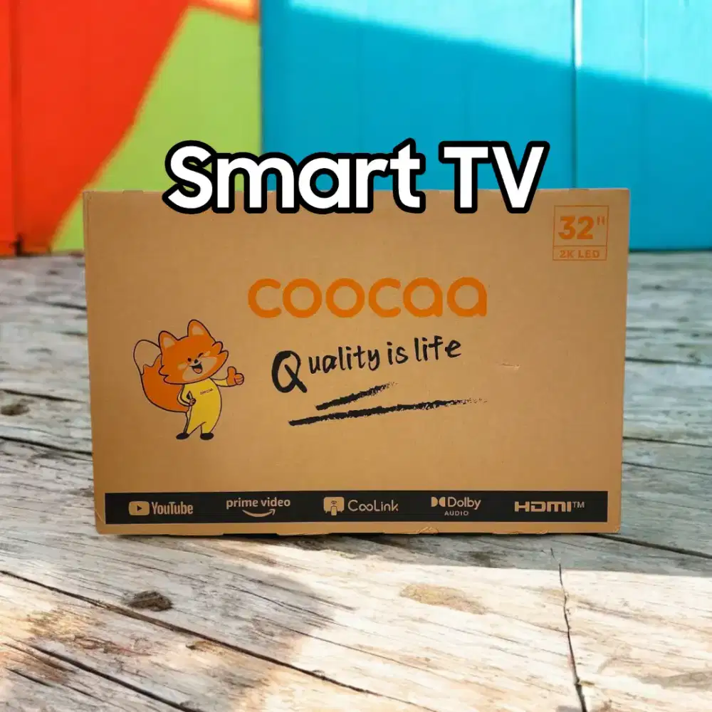 Smart TV Coocaa 32inci - masih baru dan segel