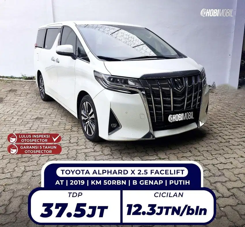 [ DISC 25JT BERGARANSI 5TH ] ALPHARD X 2.5 FACELIFT MATIC 2020 HBM