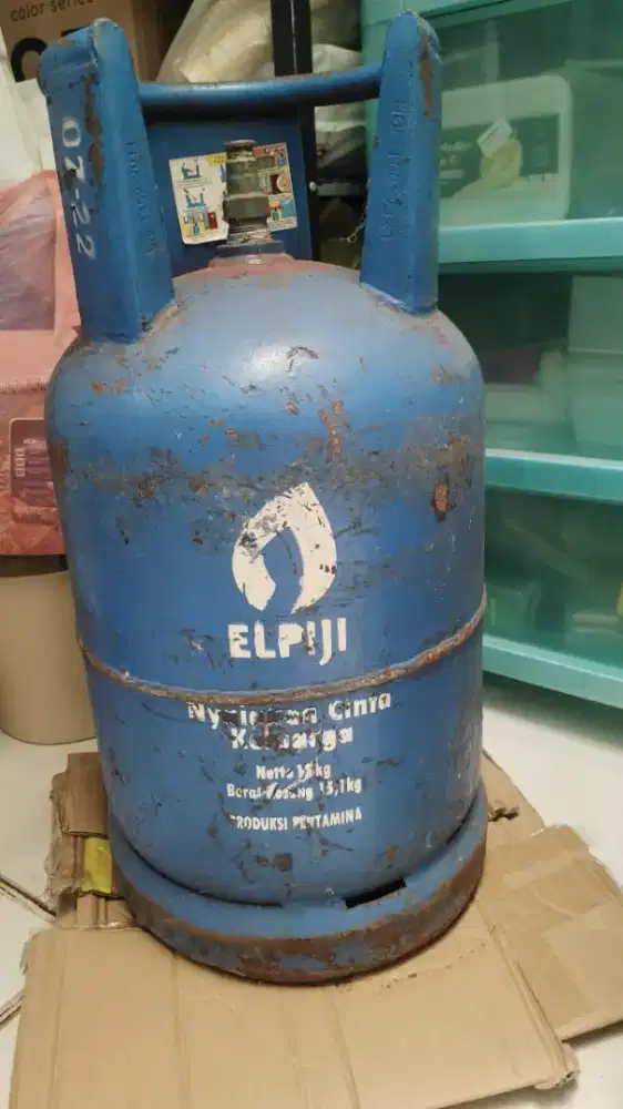 Jual tabung gas kosong 12 kg biru