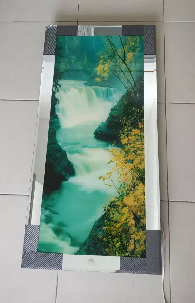 Hiasan Dinding Air Terjun suara Burung  Hati tenang Lukisan elektronik