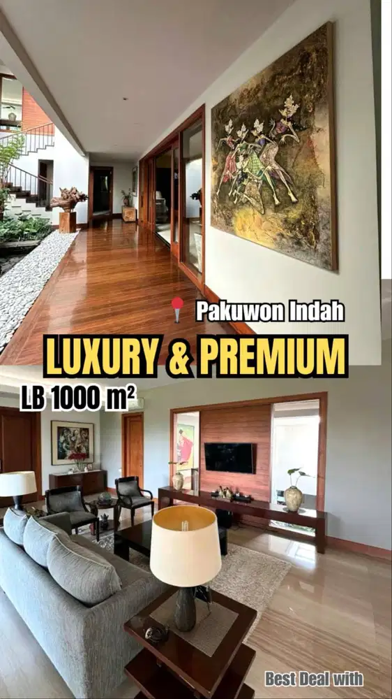 Dijual Rumah Mewah Premium Pakuwon Indah Semi Furnish View Golf