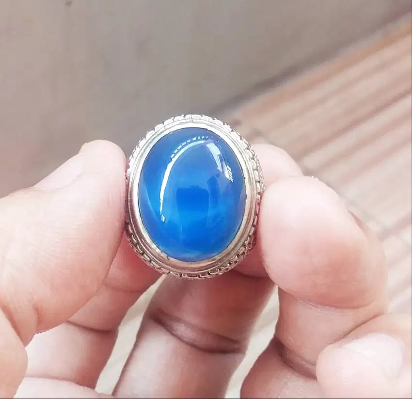 Batu Akik Giok Biru
