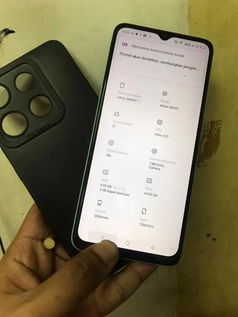 infinix smart 7 4+3/64GB ori