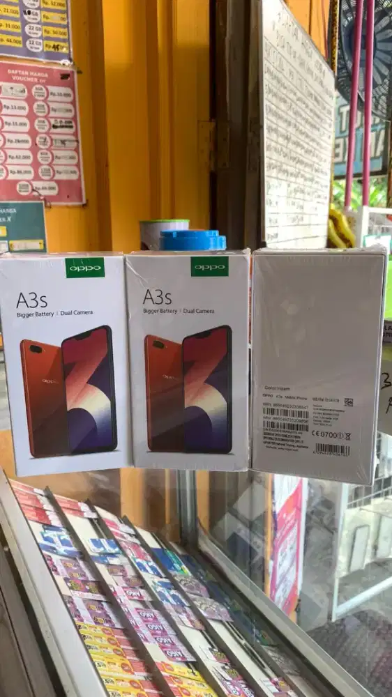 A3s 6+138 belum buka kotak full set siap pakai harga terjangkau