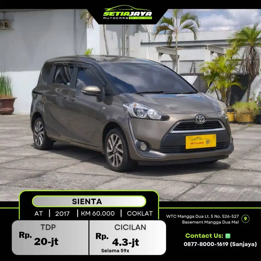 TOYOTA SIENTA 1.5VCVT 2017 KM62