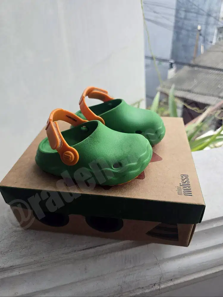 Mini Melissa Free Clog BB Green/Orange 19-20