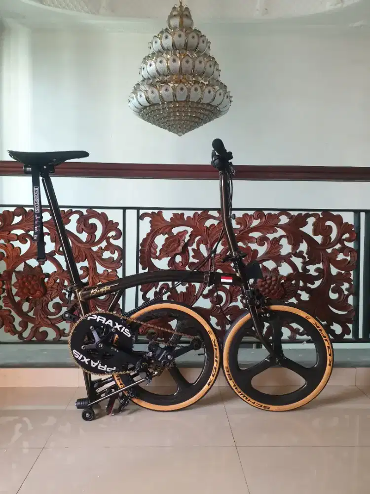 Brompton black lacquer M6L good cndition, muraah tinggal ghaas