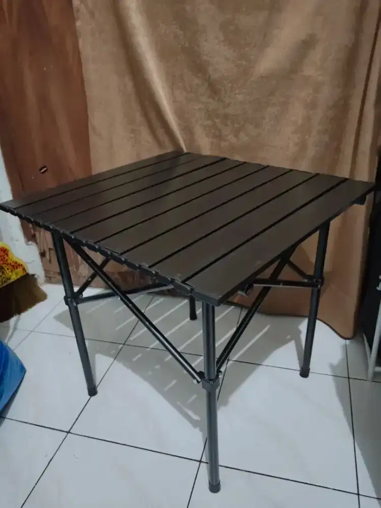 170rb BARU-Dijual Murah Meja Camping Lipat Outdoor portable 50x50x52cm