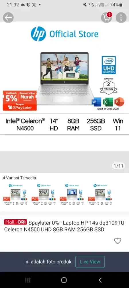 Jual laptop yang gak ke pake bisa nego