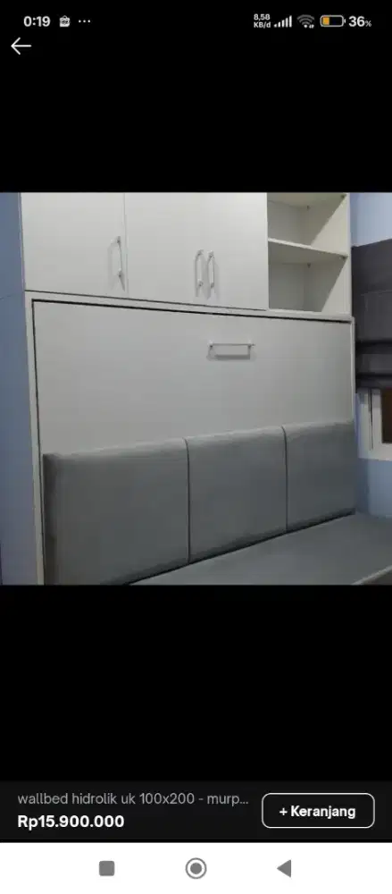 Walbad tempat tidur lipat