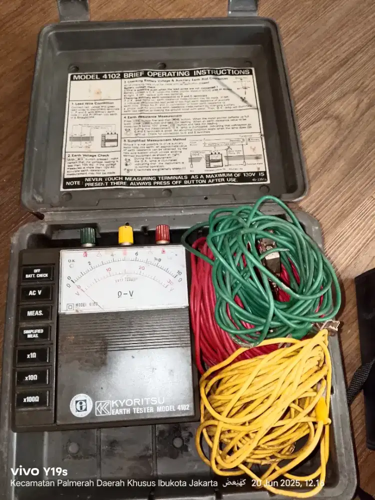 KYORITSU EARTH TESTER MODEL 4102
