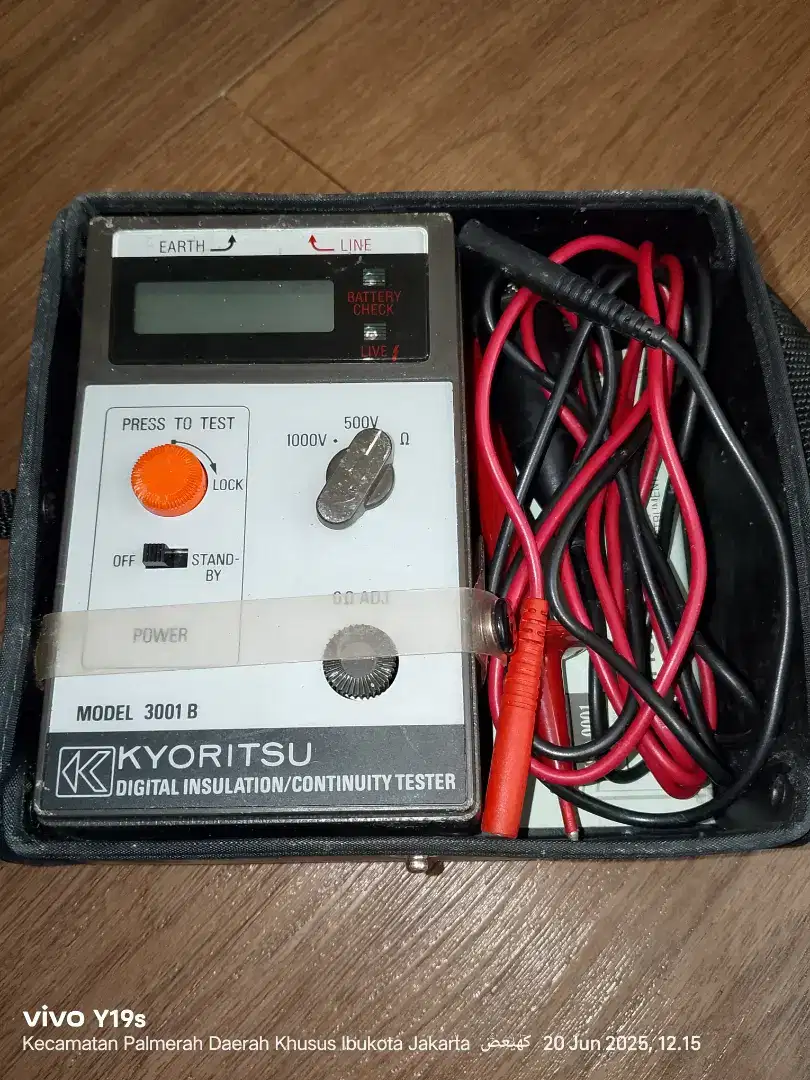 KYORITSU DIGITAL INSULATION / CONTINUITY TESTER MODEL 3001B