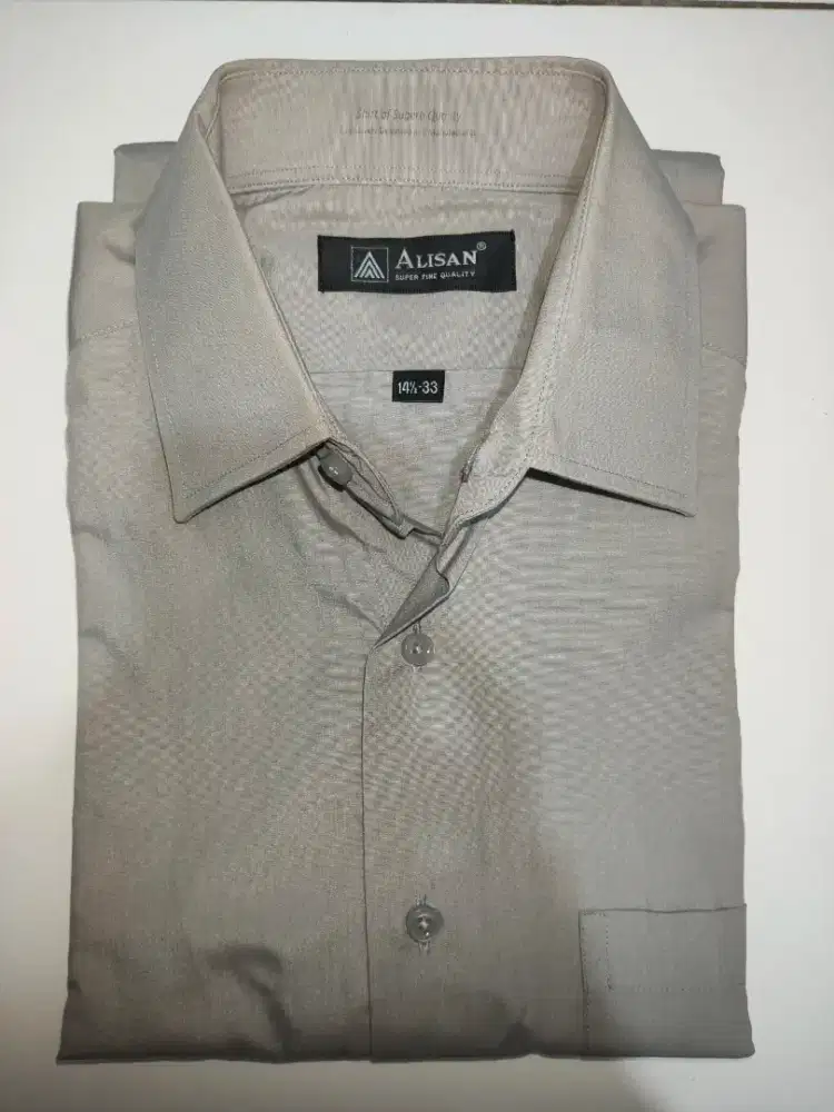 KEMEJA LENGAN PANJANG ALISAN [ABU-ABU]