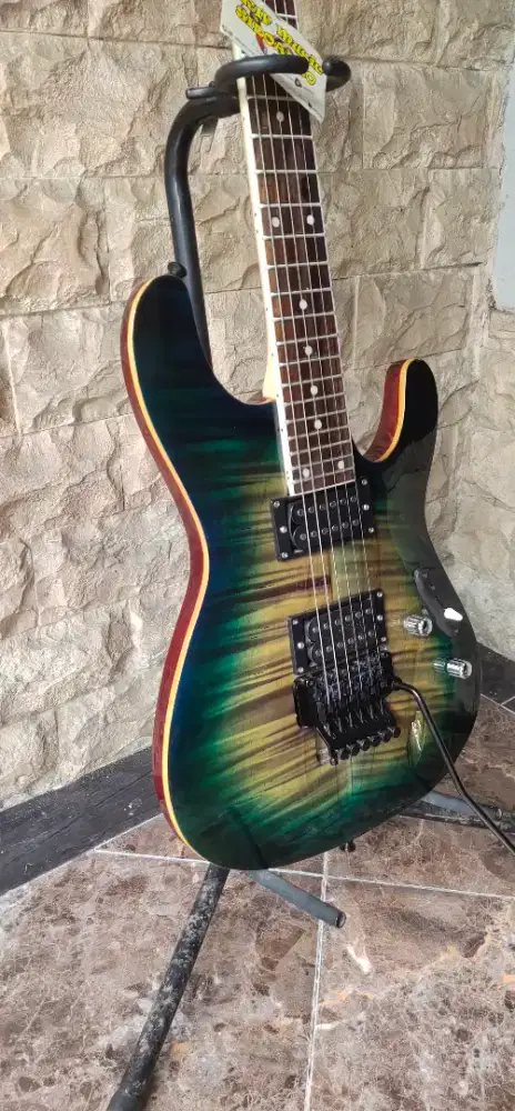 Gitar Ibanez s series green up down not gibson not yamaha not fender