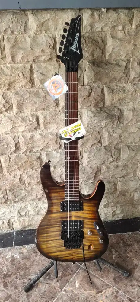 Gitar Ibanez model s series brown warna memukau not fender not yamaha