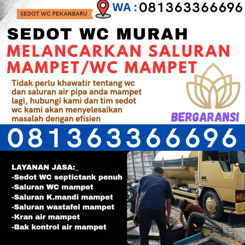 SEDOT WC MOBIL TINJA WC MAMPET PEKANBARU