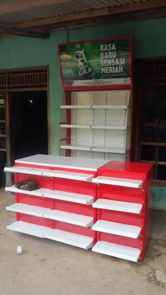 Meja kasir + rak kasir