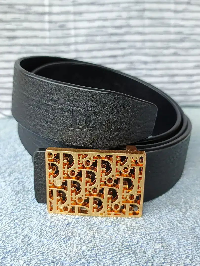 Dior belt ikat pinggang sabuk pria preloved otentik harga pas net