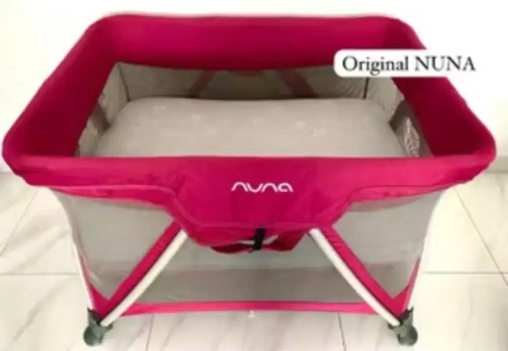 NUNA Baby Bed / Playpen Bayi Original + Kasur & 1 Sprei