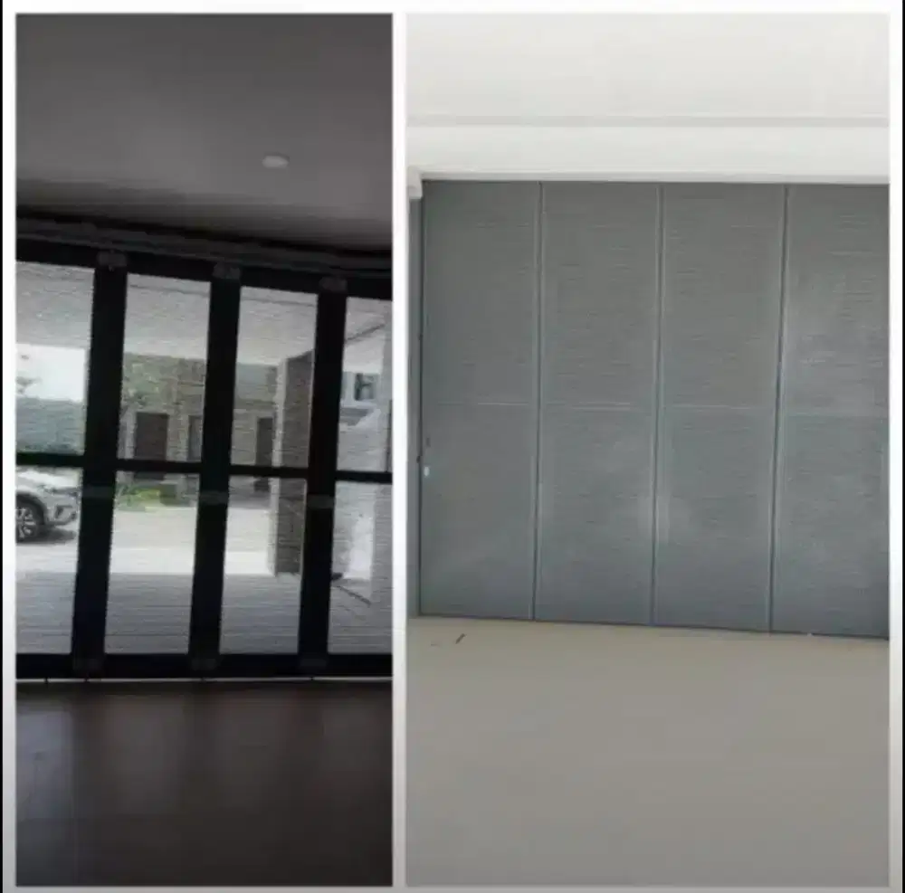 Jual murah dan cepat pintu garasi besi msh bgs spt foto, 9,8jt nego