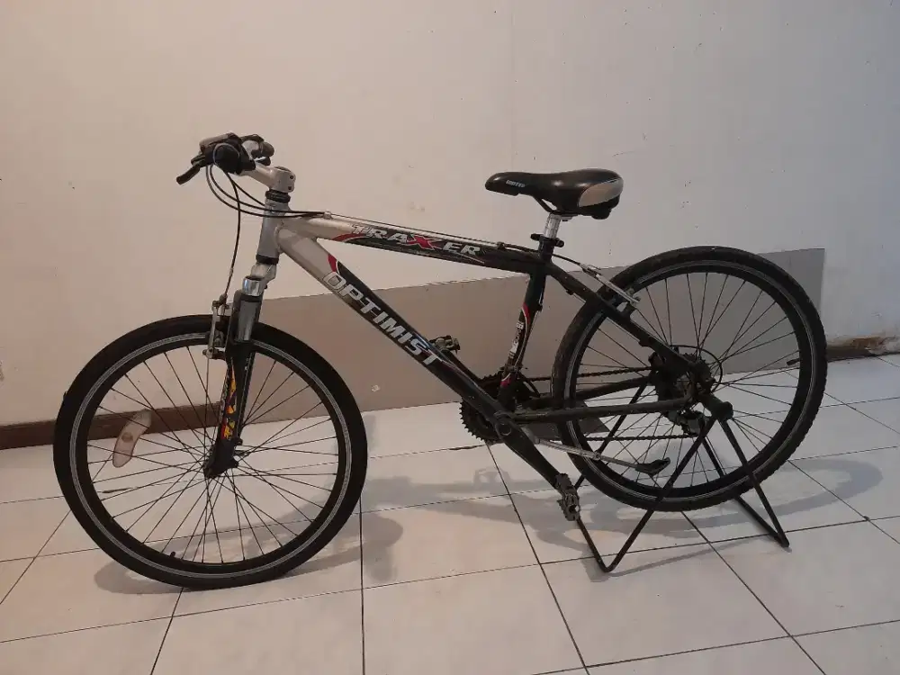 Sepeda MTB rakitan Optimist, frame ringan