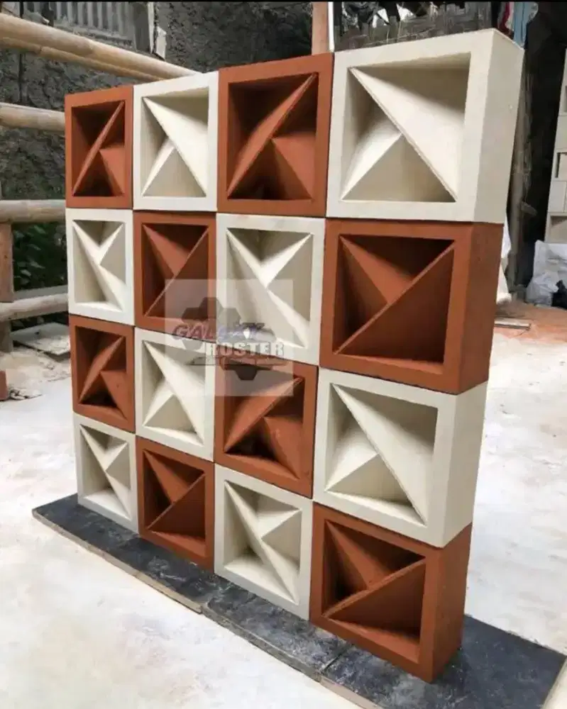 Rosterbeton minimalis macam motif