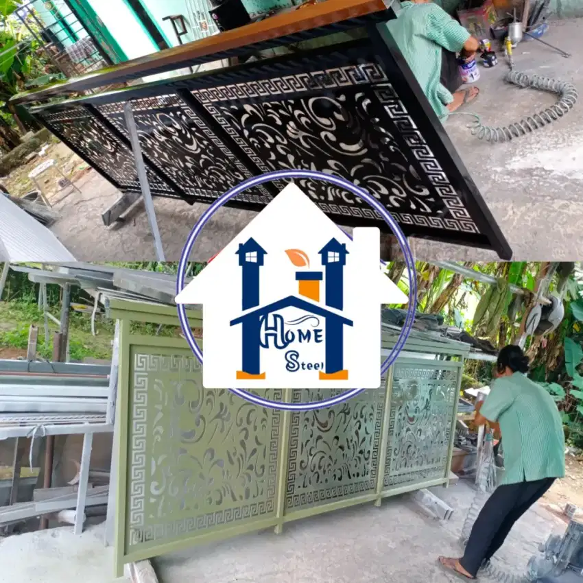 Bengkel las tralis kanopi pintu pagar balkon tangga
