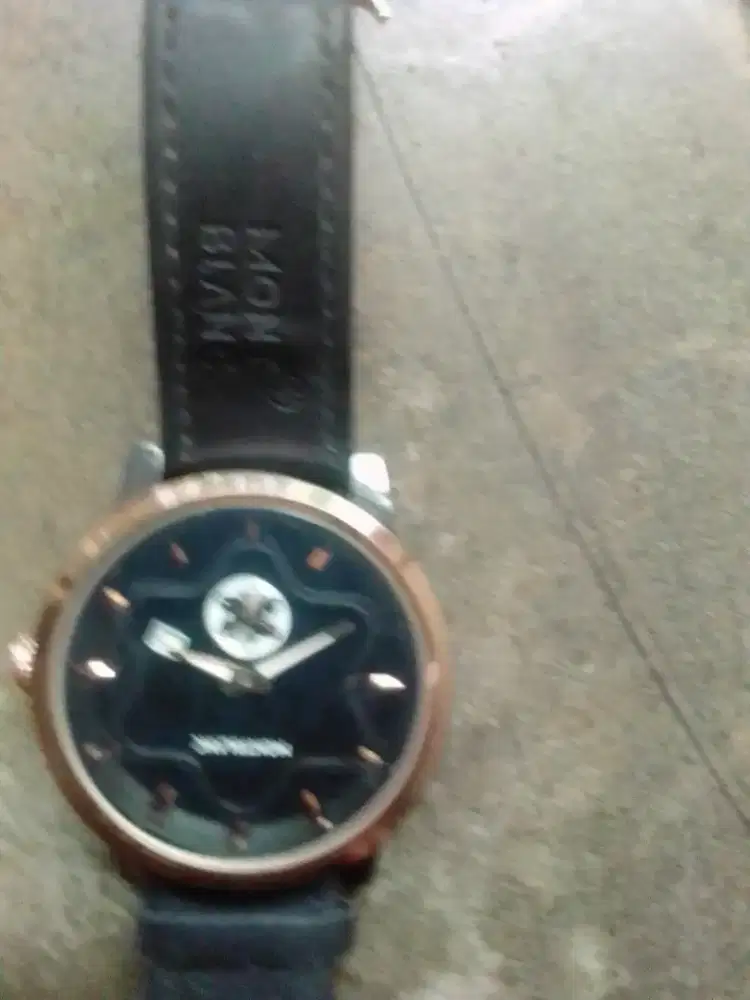 Jam tangan pria mount blanc tali kulit original