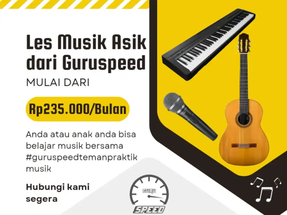 Guru Les Gitar Piano Keyboard Kursus Musik Surabaya Sidoarjo Hemat
