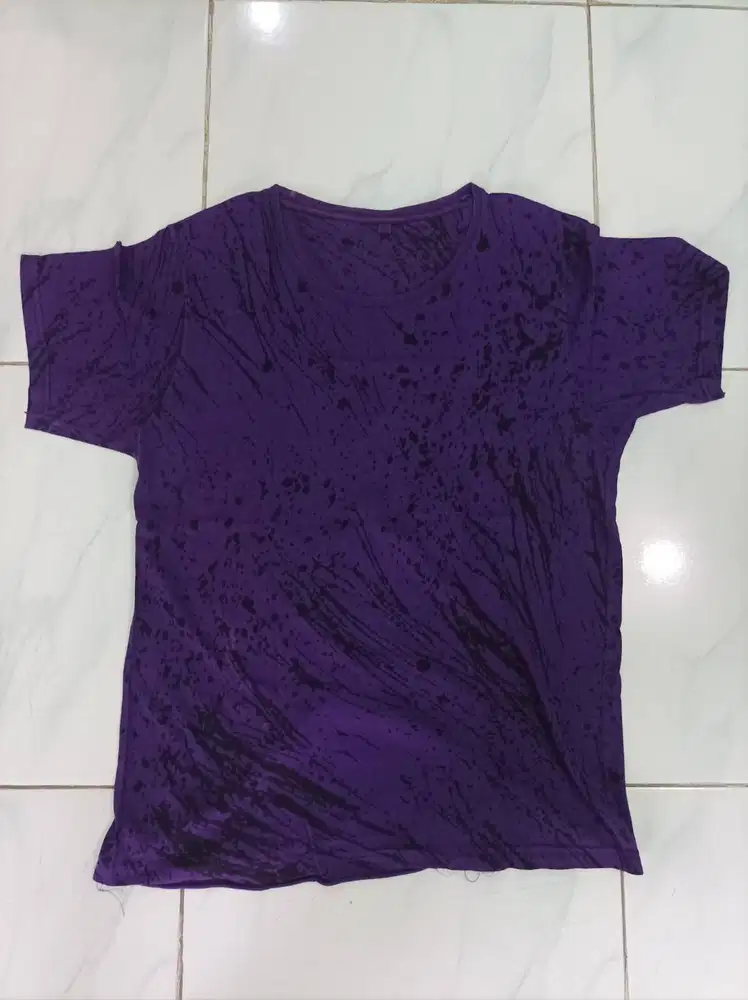 Kaos Lengan Pendek Pria - Ungu Tua