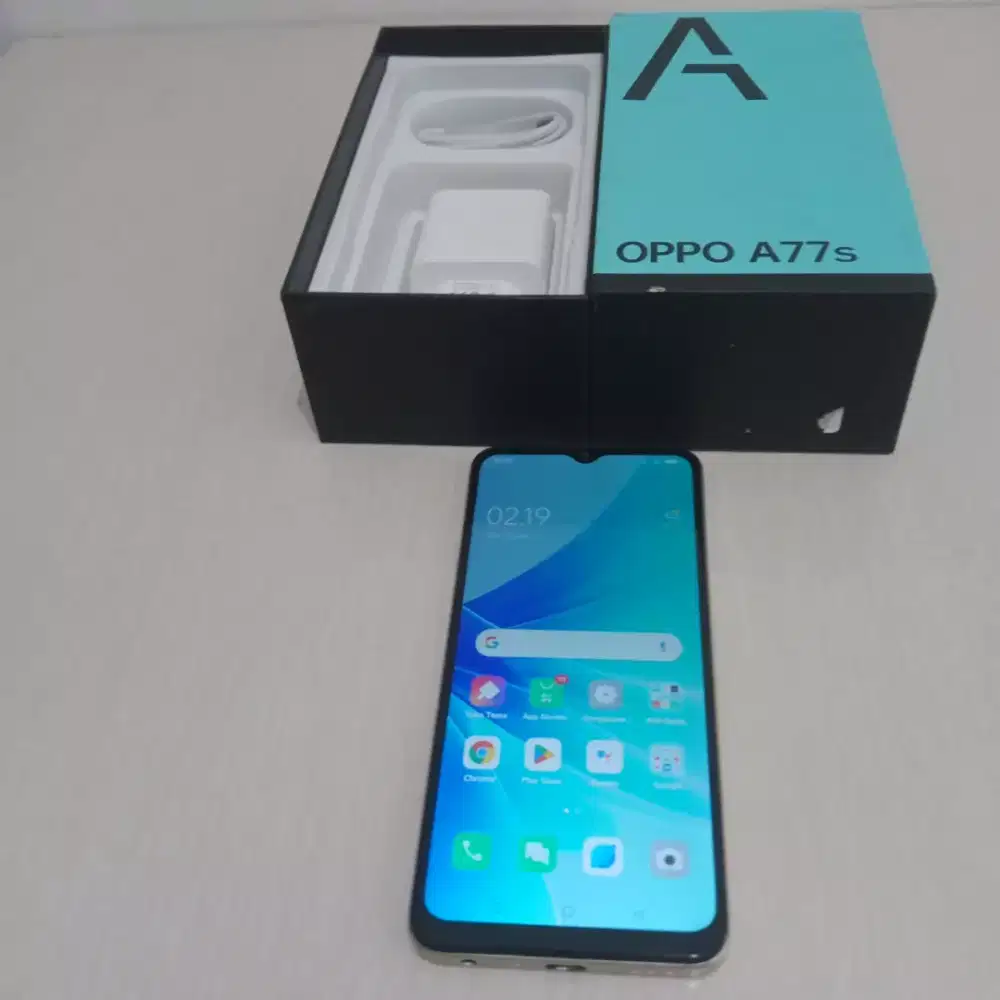 OPPO A77s 8/128GB fulset, warna kuning
