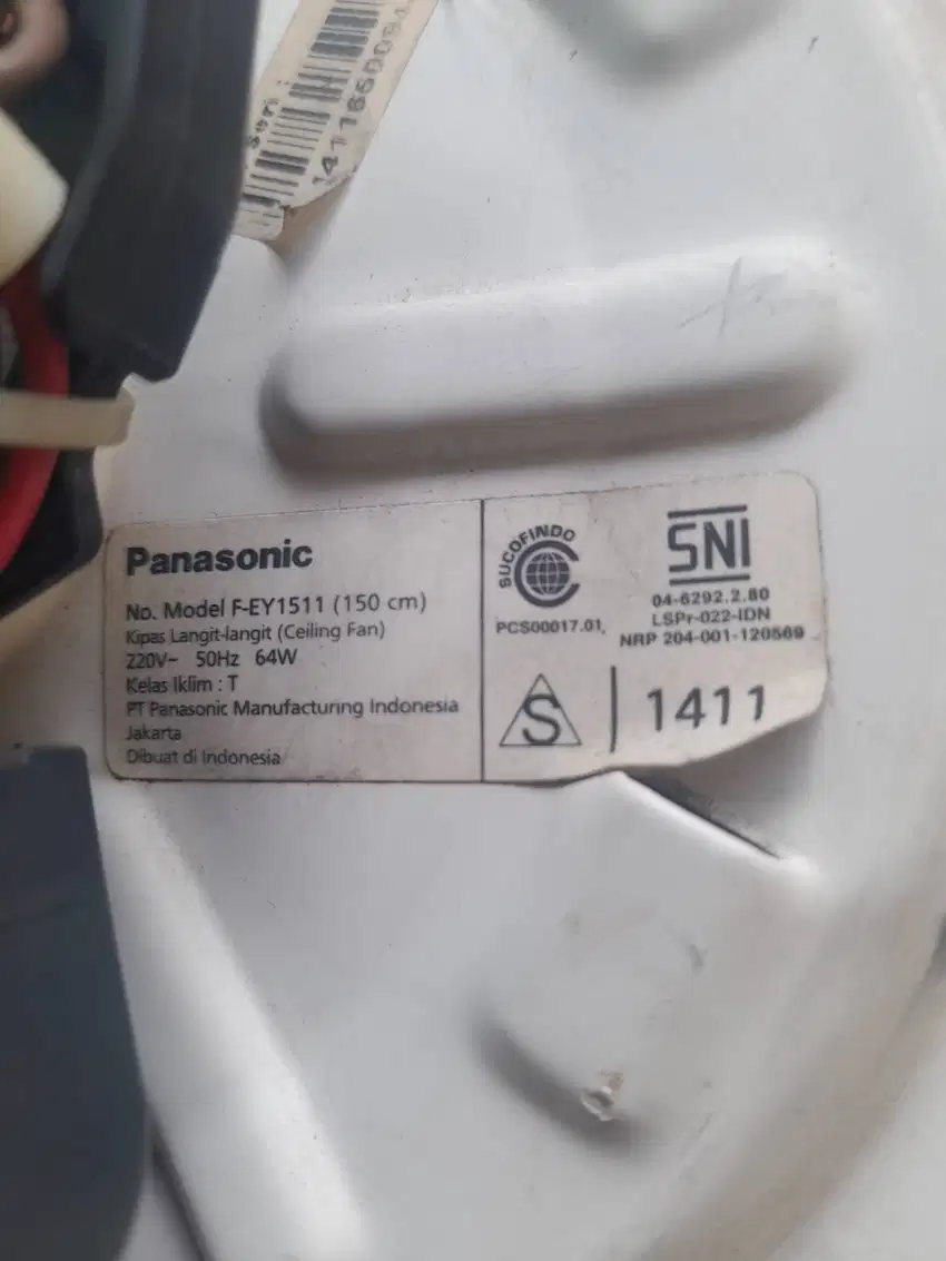 kipas angin atap plafond merk panasonic 150 cm mulus BONUS 150.000