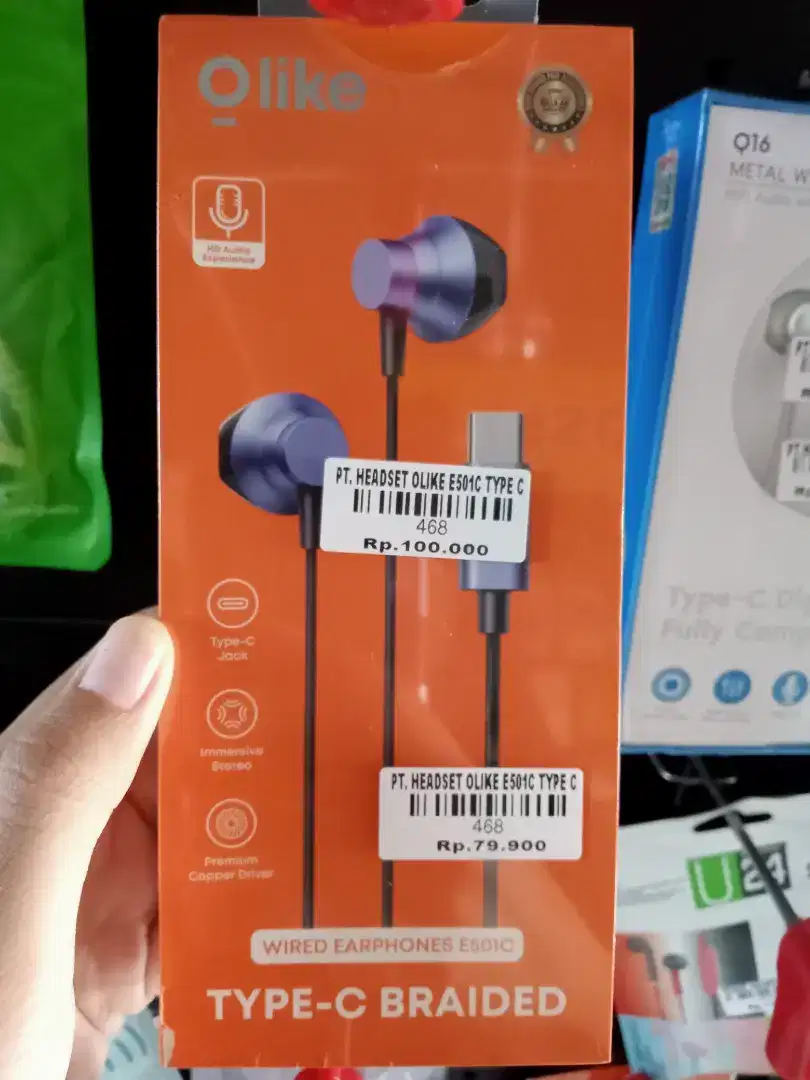 HEADSET OLIKE E501C TYPE C| ATLANTIS DAHSYAT