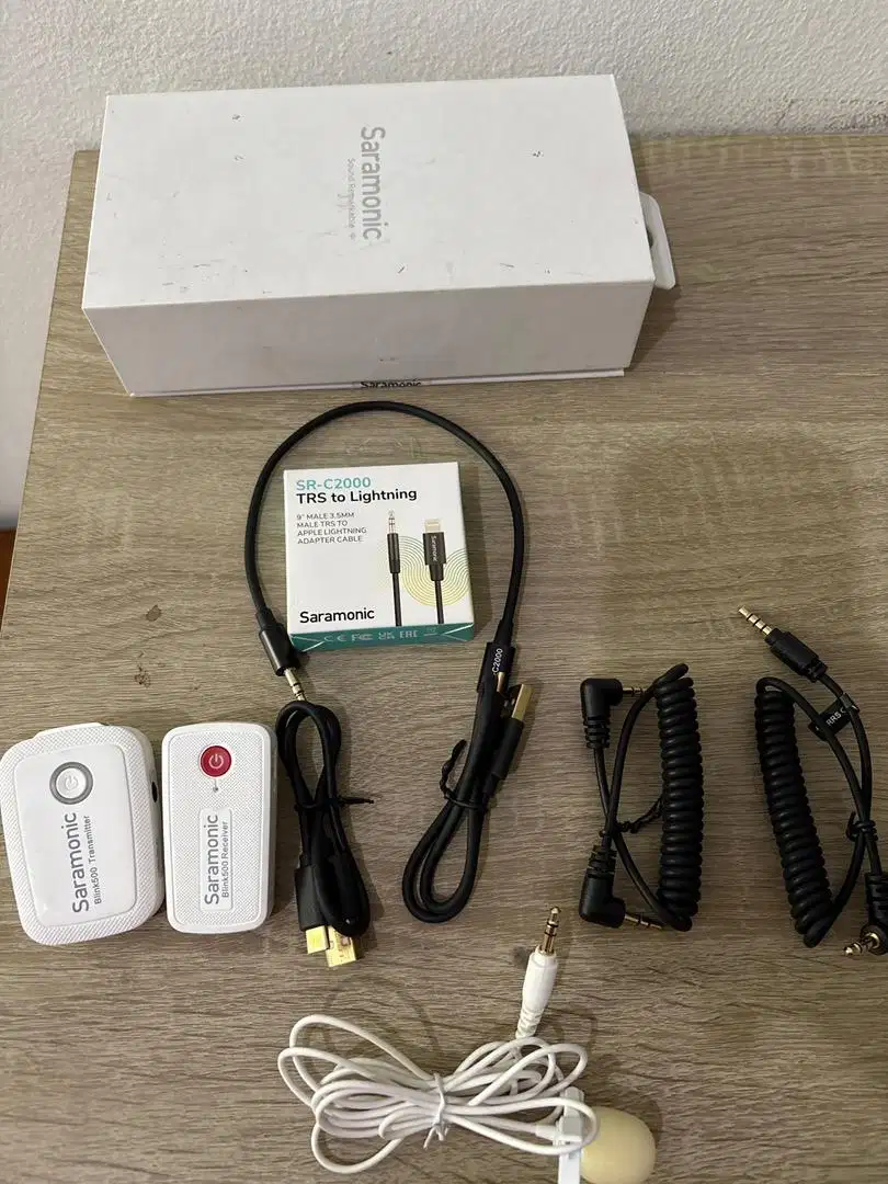 Saramonic Blink 500 B1 + Kabel Lightning SR-C2000 – Original Fullset