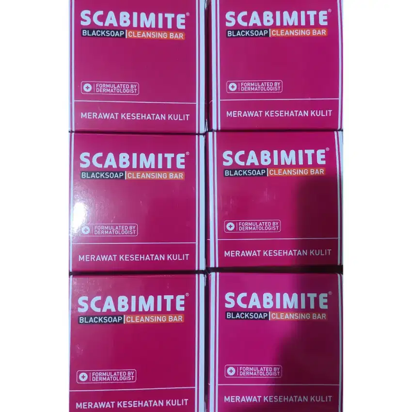 Scabimite Black Soap Cleansing Bar Isi 6