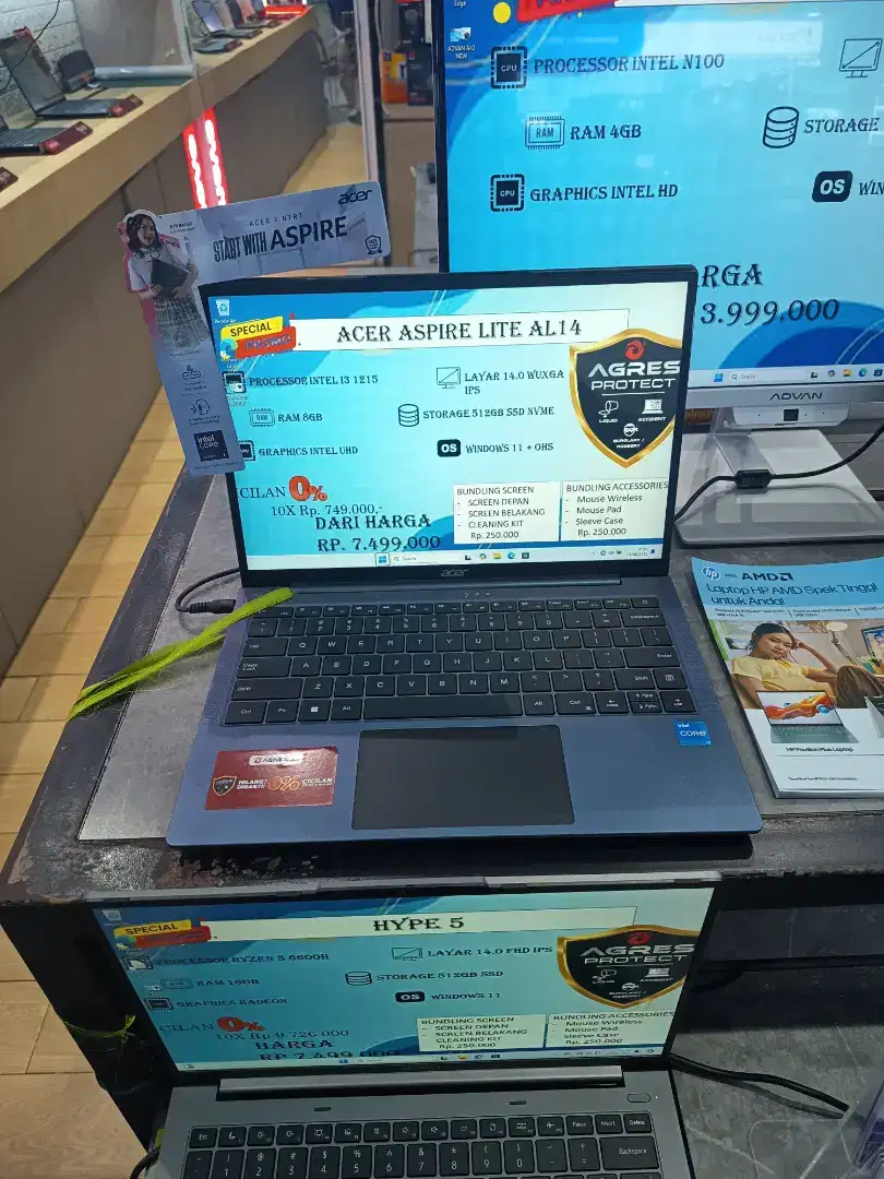KREDIT LAPTOP ACER ASPIRA LITE AL14 PAKE PROMO CICILAN PASTI