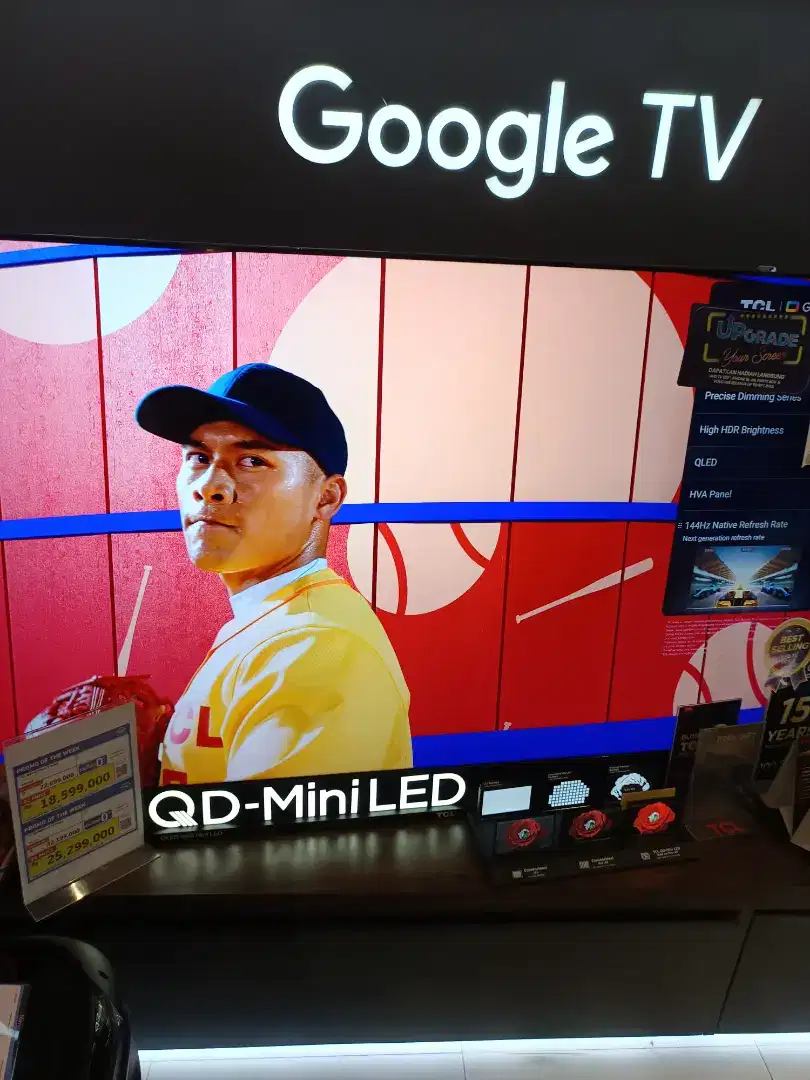 TV TCL Mini OLED 75 Bisa cicilan tanpa DP ada free cicilan