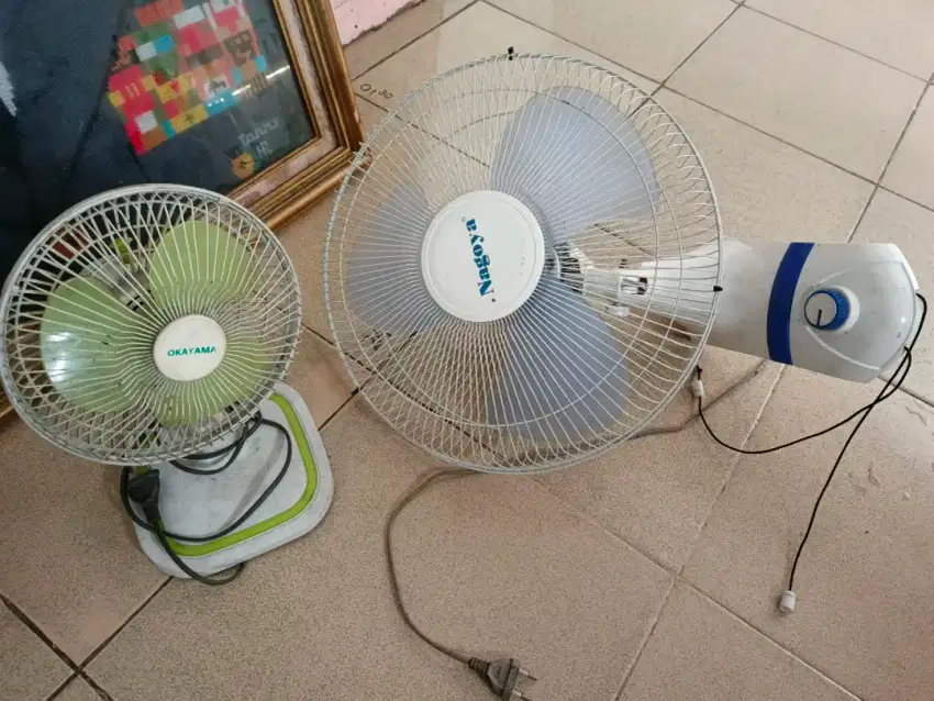 Kipas rusak dua biji