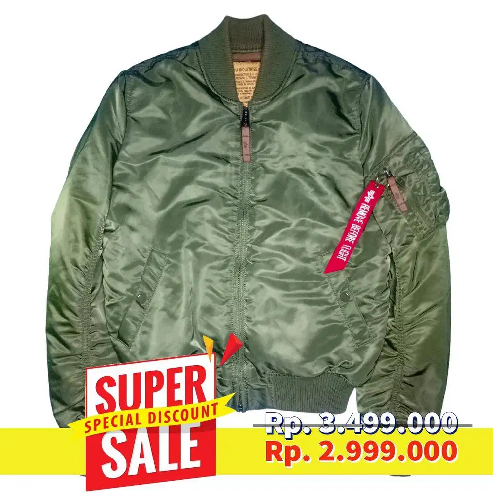 jaket bomber alpha industries original MA-1 VF 59 - Gigi Hadid