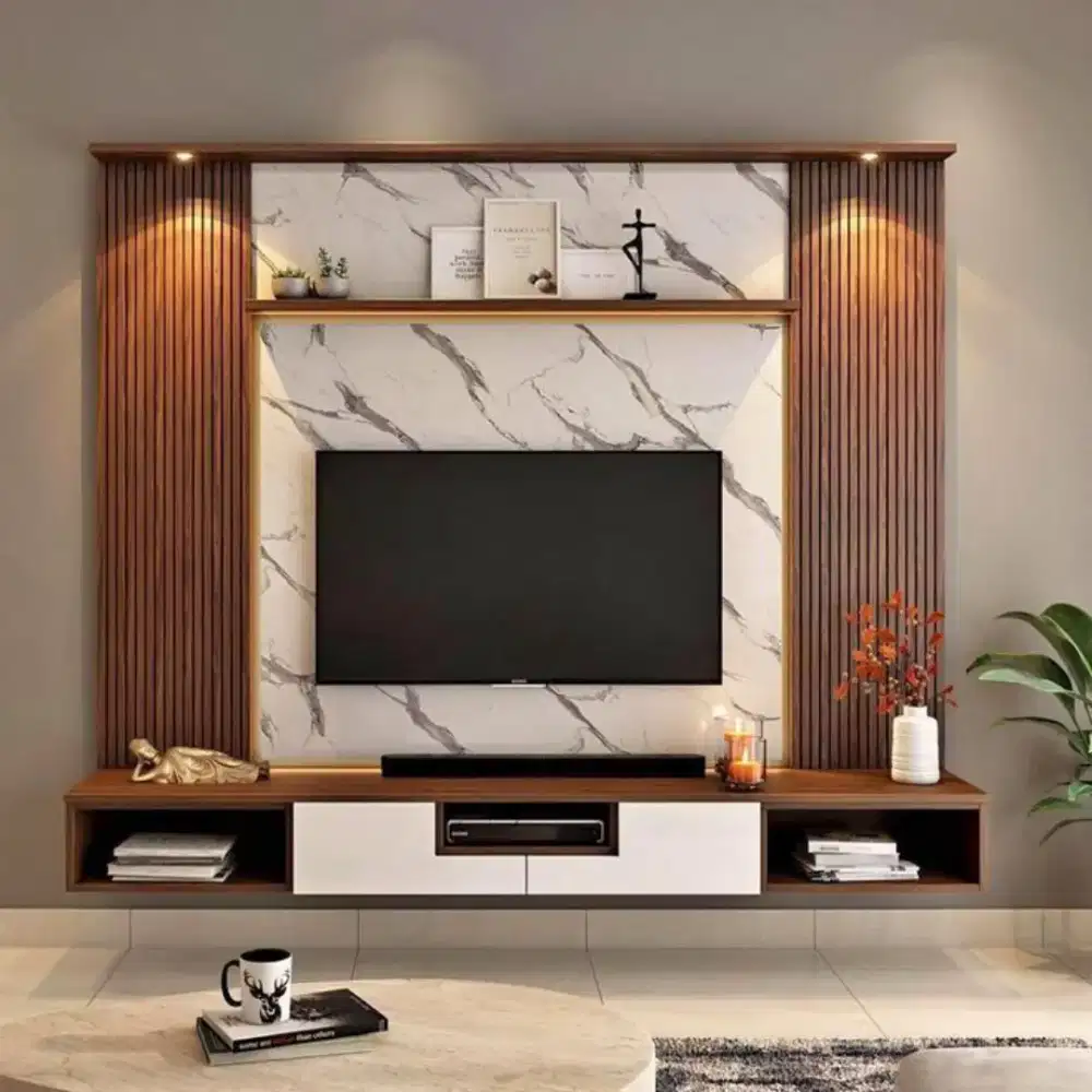 Backdrop TV Modern Minimalis