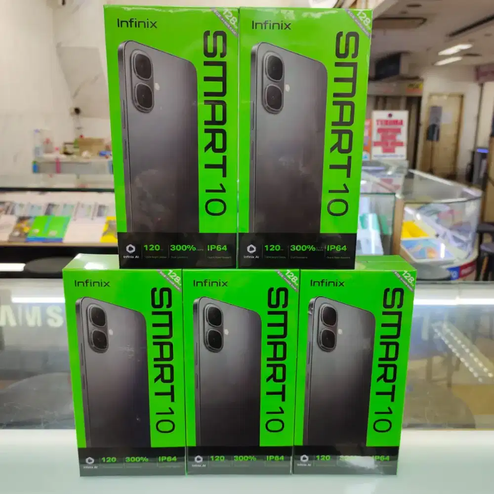 Infinix Smart 10 ram 4gb+4gb/128gb baru garansi resmi harga Promo