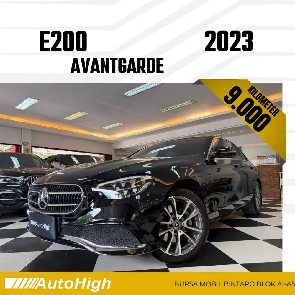 DP10% [Km9.000] E200 Panoramic 2023 Black Reg 2024 #AUTOHIGH