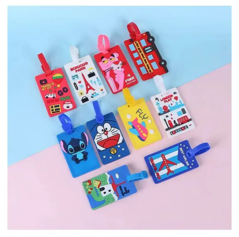 Ready siap antar! Name tag gantungan penanda koper & tas travel umroh