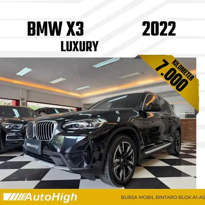 DP10% [Km7.000] X3 X-Line Luxury 2022 Black Reg 2021 #AUTOHIGH
