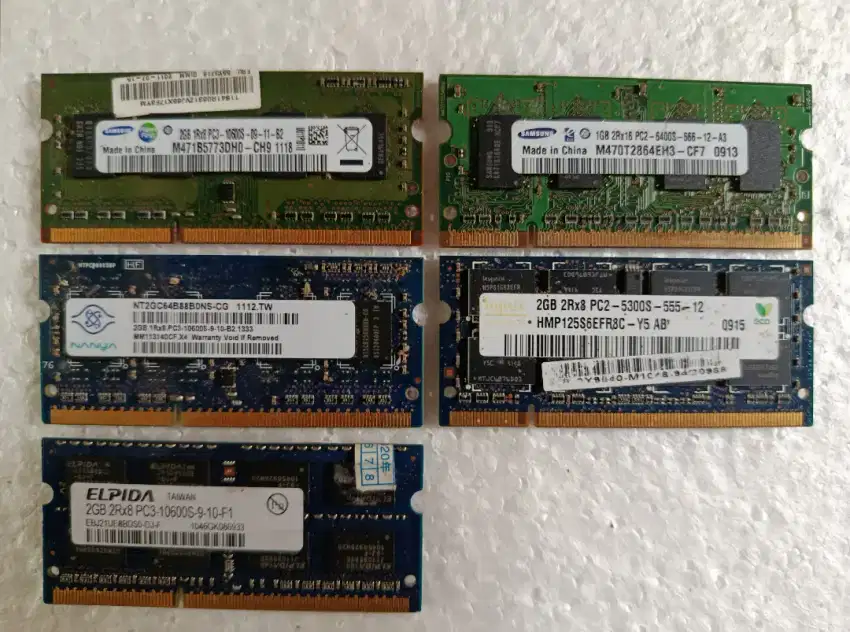 Ram laptop DDR II dan III